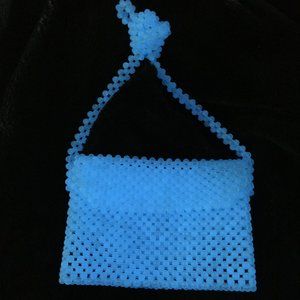 Glow in the dark beaded bag !